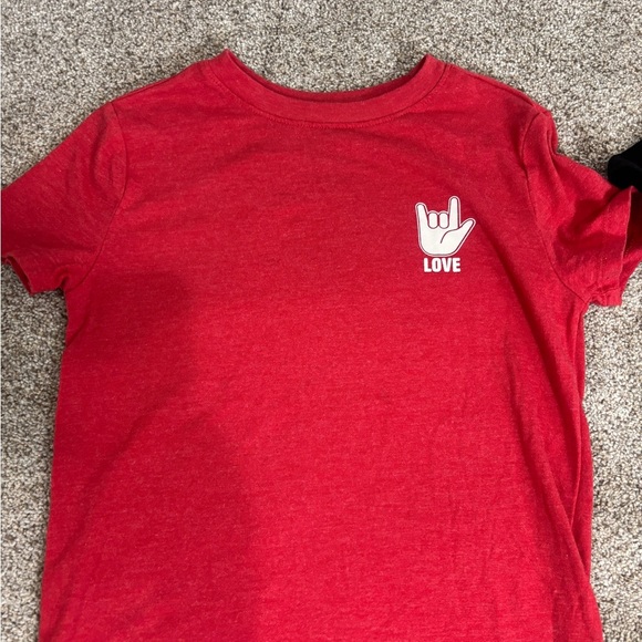 Lot of Cat and Jack Valentine’s Day shirts toddler boy little boy size 4/5 - Picture 2 of 5